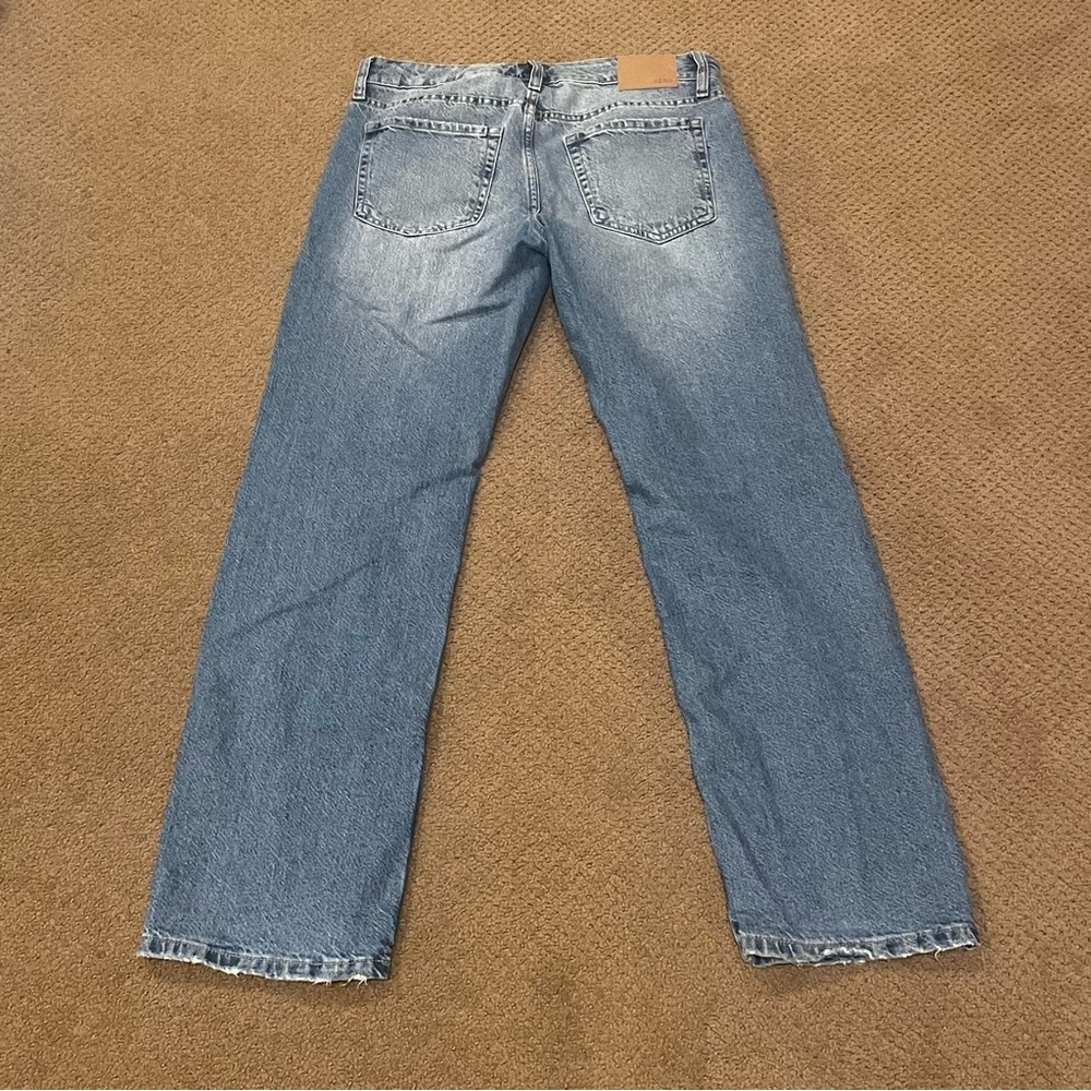 Aeropostale Women's Straight Low Rise Blue Jeans